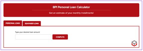 bpi personal loan calculator|BPI Personal Loan Calculator .